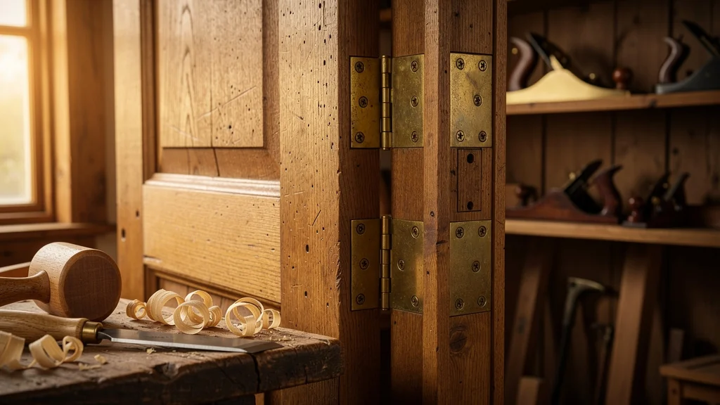 Mes charnières à larder ont tenu une porte lourde sans jouer