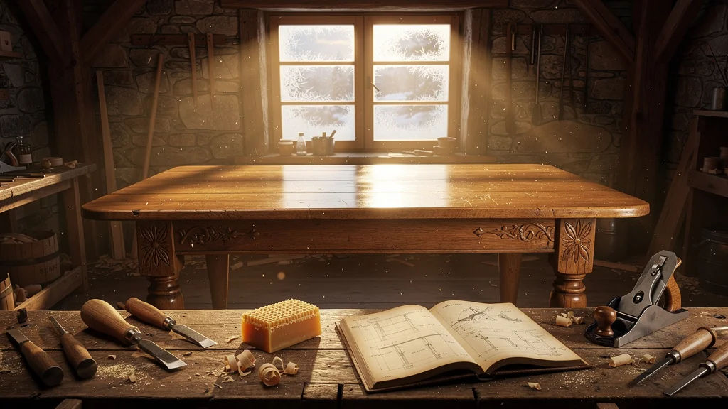 Restaurer la table de ferme de mes grands-parents m’a pris tout un hiver