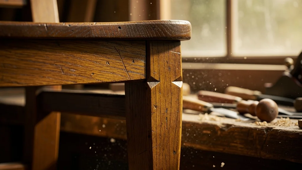 Un tenon-mortaise collé a passé l&rsquo;épreuve d&rsquo;une chaise malmenée